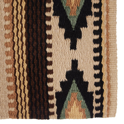 Cowtown Saddle Blanket, Sand and Sage, view 4