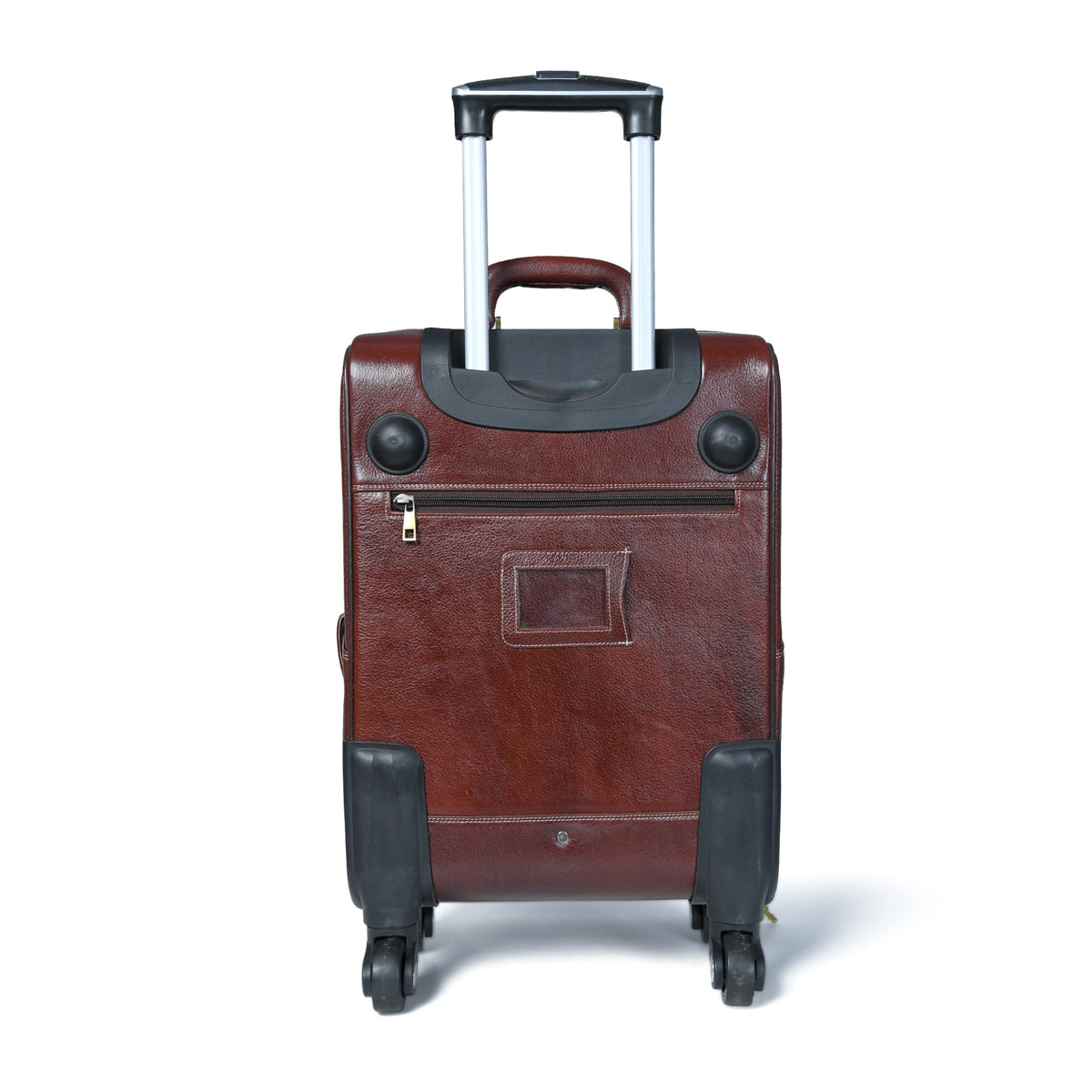 Cherry Brown Carry-On Roller by Classy Leather Bags, view 6