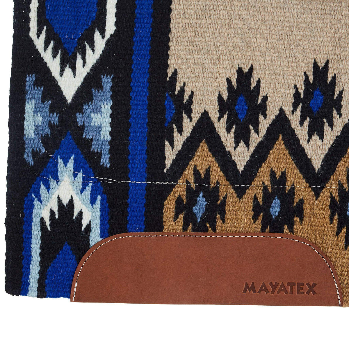 Phoenix Blanket-Top Felt Saddle Pad, Periwinkle and Royal Blue, view 3