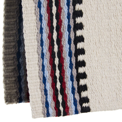 Risen Saddle Blanket, Tibetan Red and Ensign Blue, view 2
