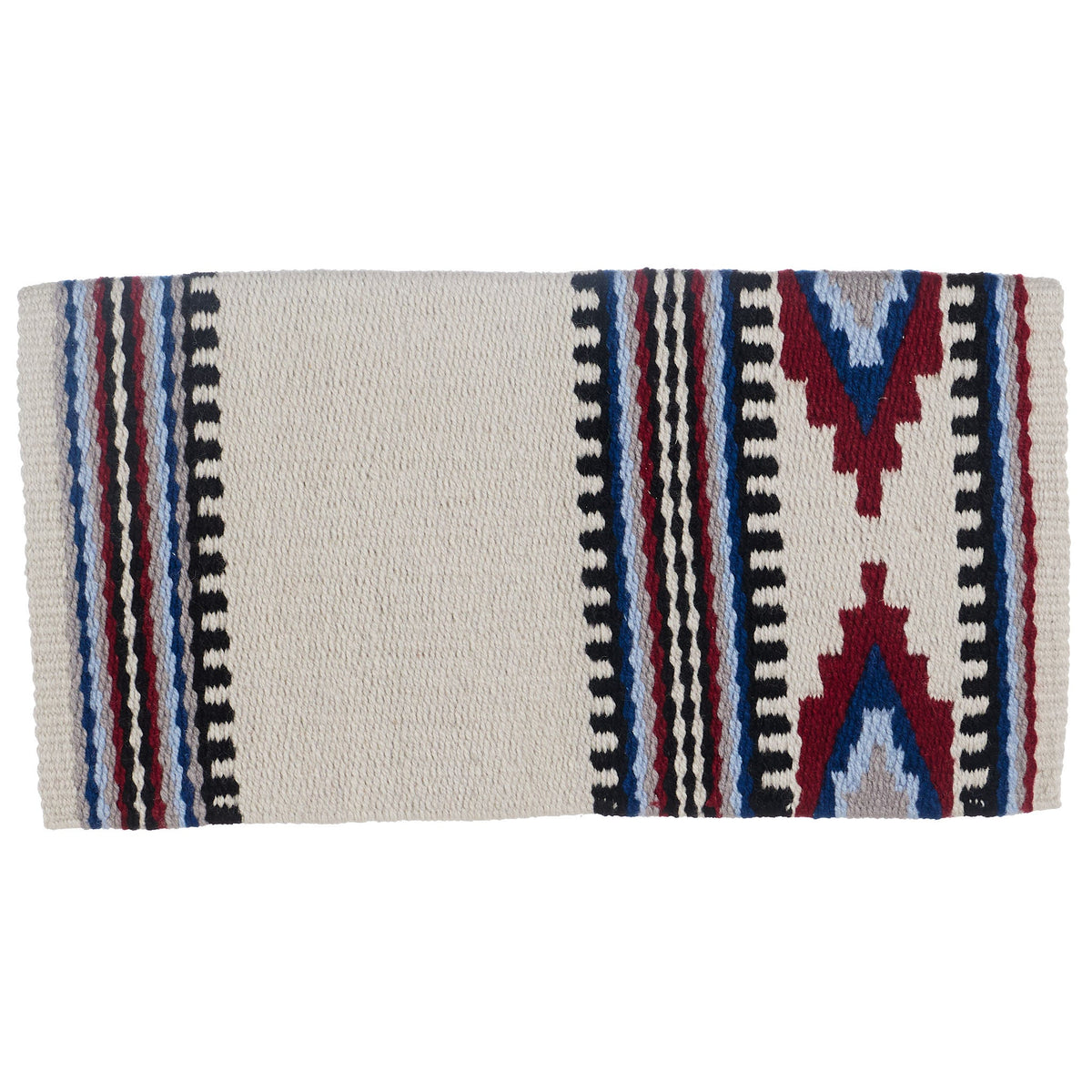 Risen Saddle Blanket, Tibetan Red and Ensign Blue, view 4
