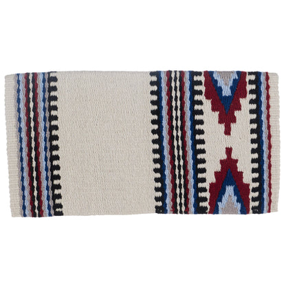 Risen Saddle Blanket, Tibetan Red and Ensign Blue, view 4