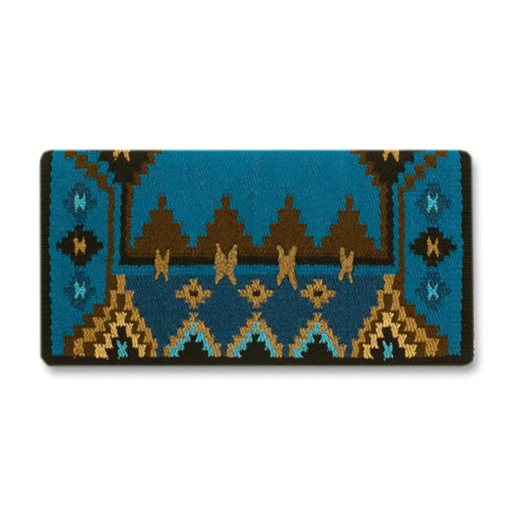 Enchanted Pines Saddle Blanket, Show Turquoise