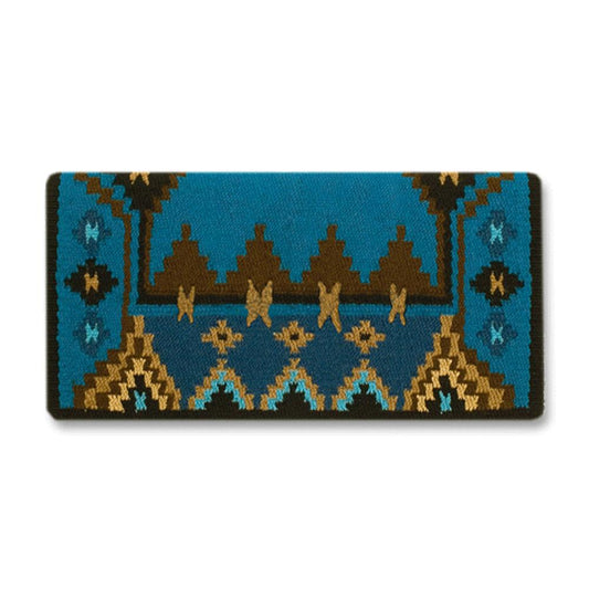 Enchanted Pines Saddle Blanket, Show Turquoise