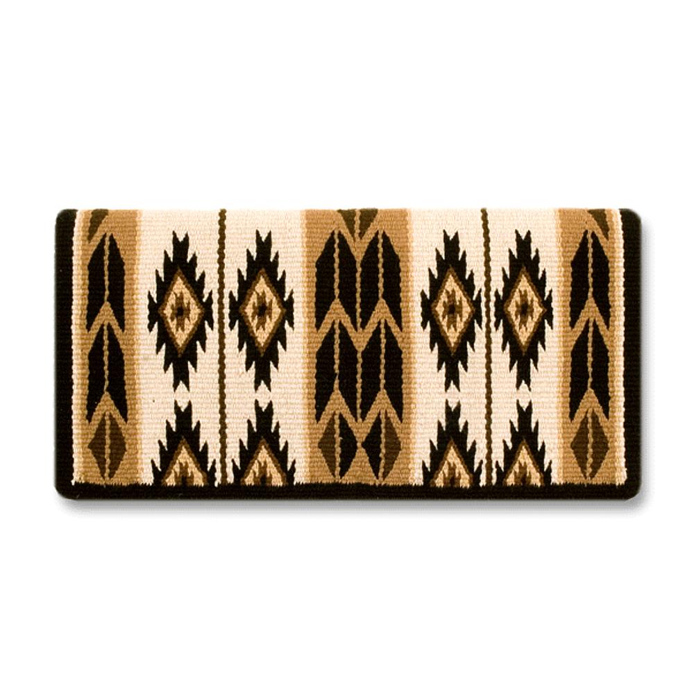 Flying Eagle Saddle Blanket, Chocolate and Indian Tan