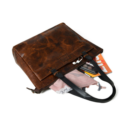 Buffalo Leather Office Tote by Classy Leather Bags, view 4