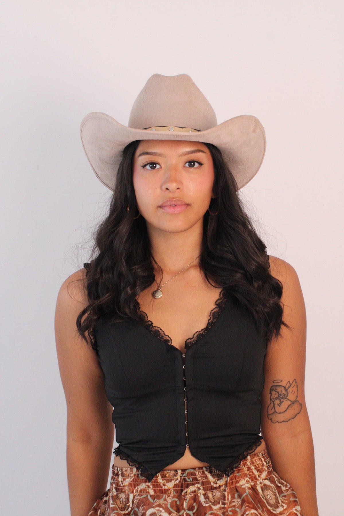 Sand Lifted Brim Cowboy Hat by Wilder and Soul, view 2