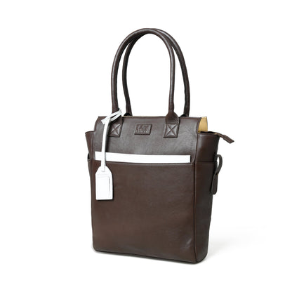 Chestnut Brown Leather Tote by Classy Leather Bags, view 2