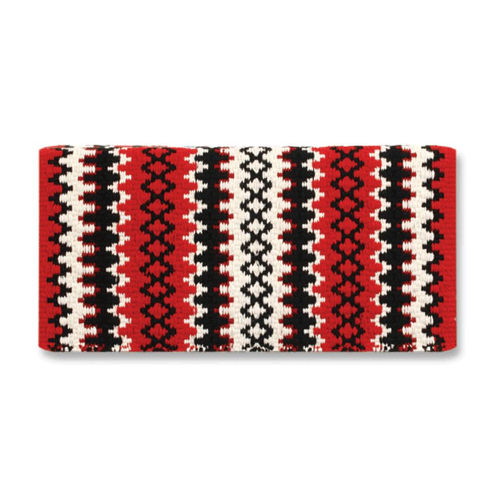 Arroyo Seco Saddle Blanket, Red, Cream and Red Earth
