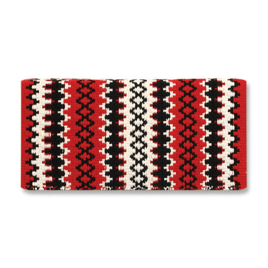 Arroyo Seco Saddle Blanket, Red, Cream and Red Earth