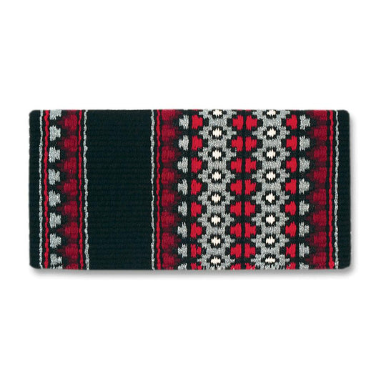 Starlight Saddle Blanket, Black, Red and Burgundy