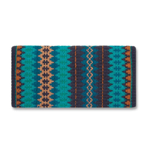 Nova Saddle Blanket, Ensign, Ocean Blue and Rust
