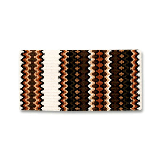 Gemini Saddle Blanket, Cream, Rust and Dark Olive