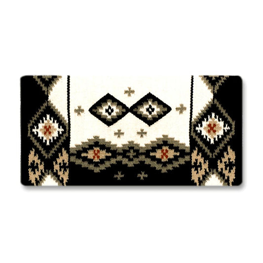 Square Cut Saddle Blanket, Sand, Taupe and Red Earth