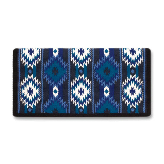 2x2 Saddle Blanket, Ensign, Turquoise and Periwinkle