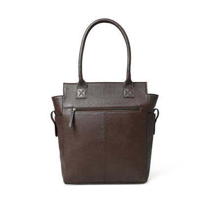 Chestnut Brown Leather Tote by Classy Leather Bags, view 4