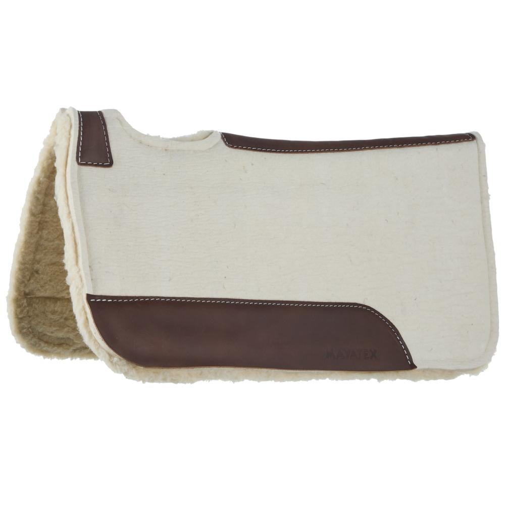 1-Inch Felt Roper Saddle Pad, Natural
