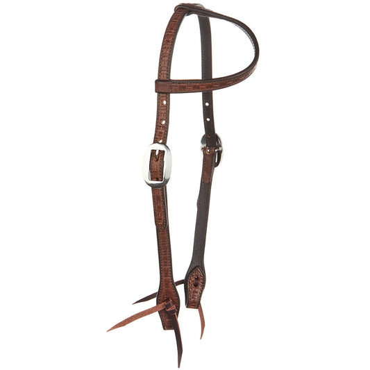 Brick-Tooled Medium Oil Headstall
