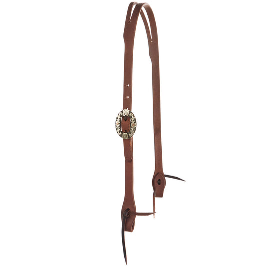 Oval Flower Harness Slit Ear Headstall