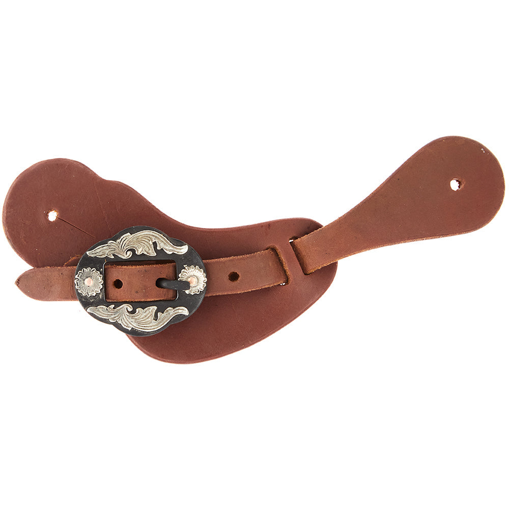 Double Flower Cowboy Spur Straps, Ladies and Youth
