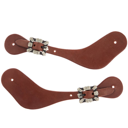 Men's Square Bar Dove Wing Spur Straps