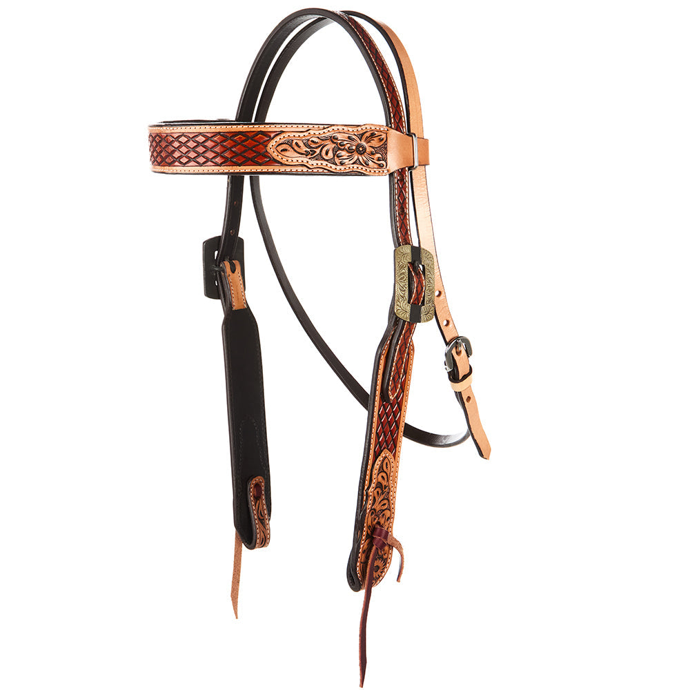 Chestnut Diamond Ranger Browband Headstall