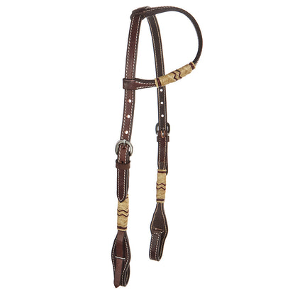 Chocolate Rawhide Quick Change Headstall