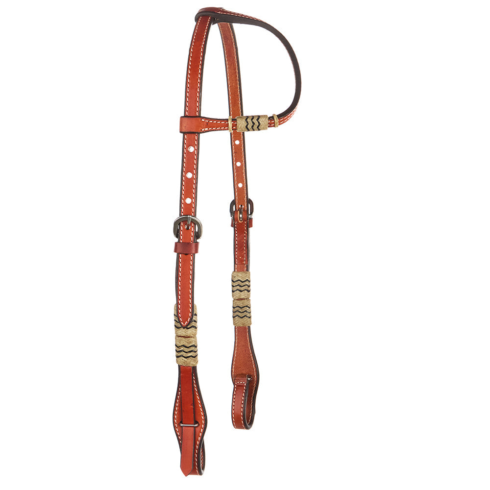 Chestnut Rawhide Quick Change Headstall