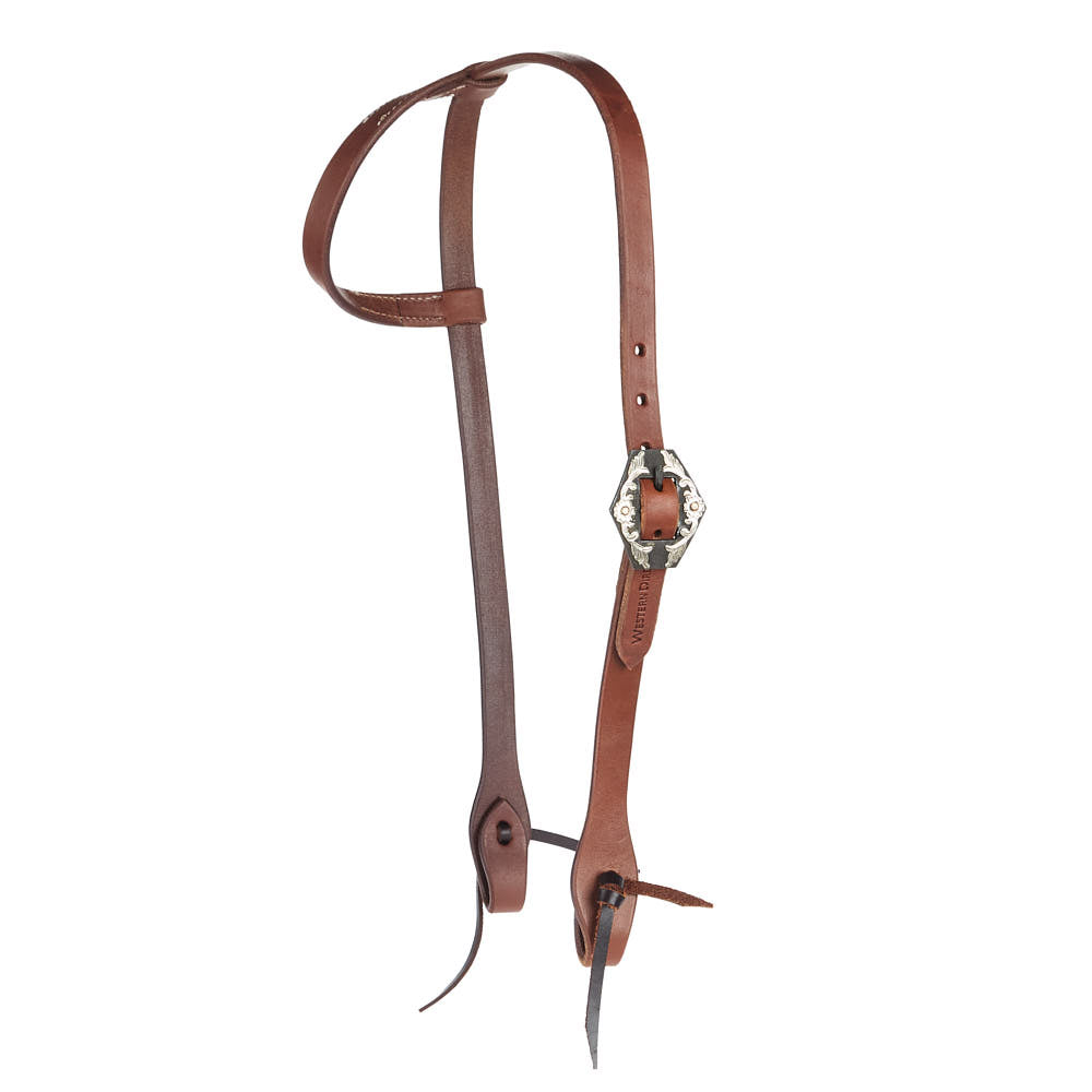 Floral Diamond Harness Single Ear Headstall
