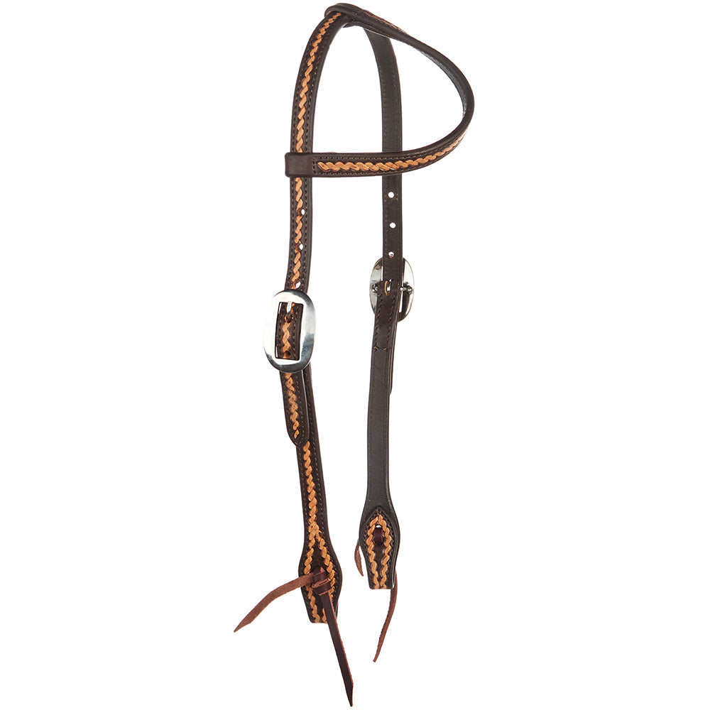 Medium Oil Rope-Tooled Headstall
