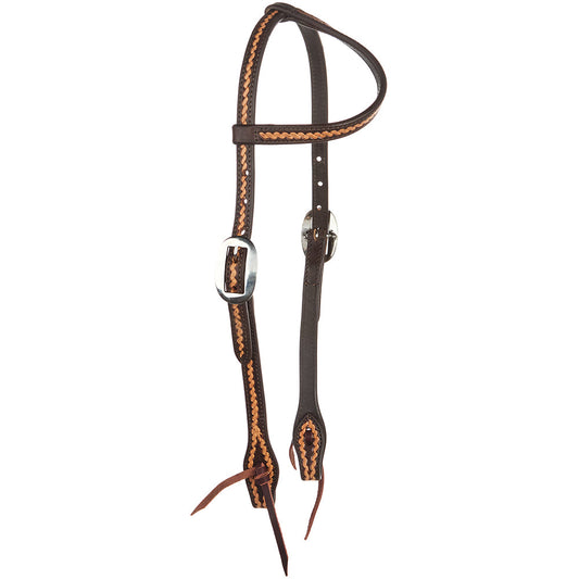 Medium Oil Rope-Tooled Headstall