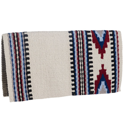 Risen Saddle Blanket, Tibetan Red and Ensign Blue