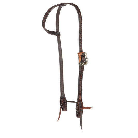 Copper Bar Rope-Tooled Headstall