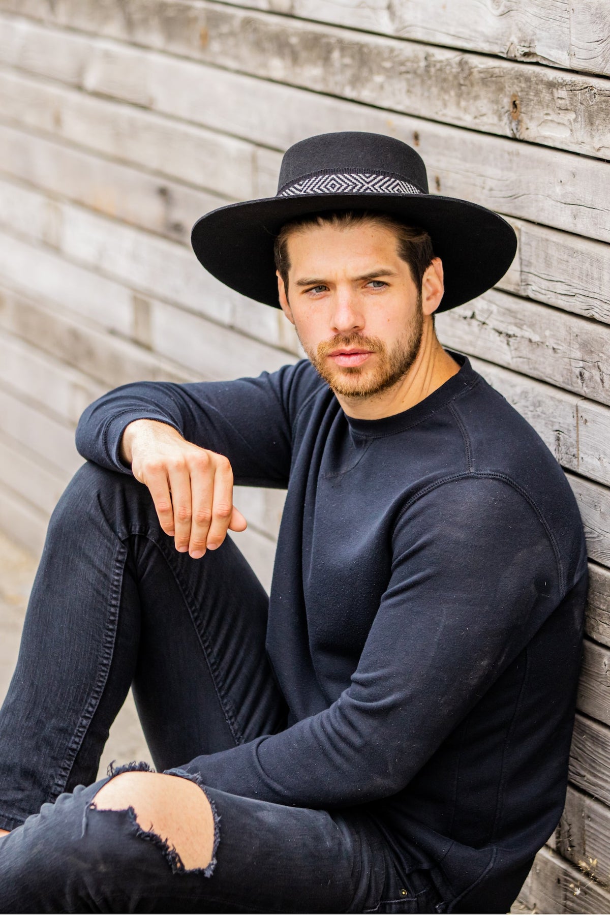 Black Spanish Felt Hat by Andeana Hats