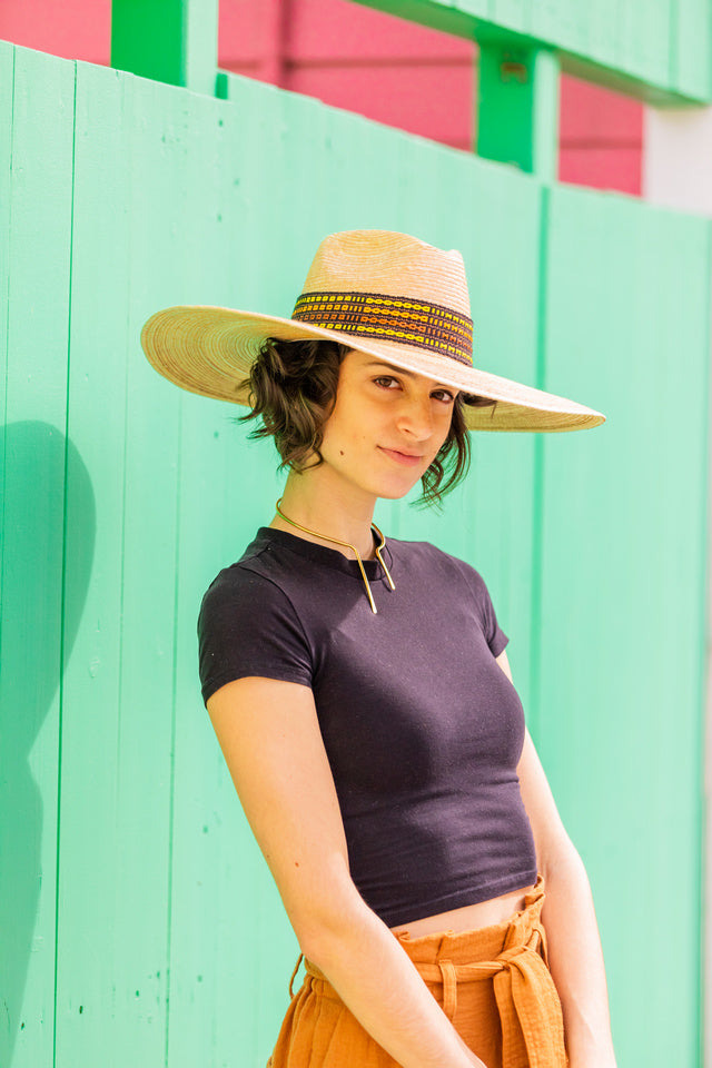 Big Sky Palm Straw Western Hat by Andeana Hats