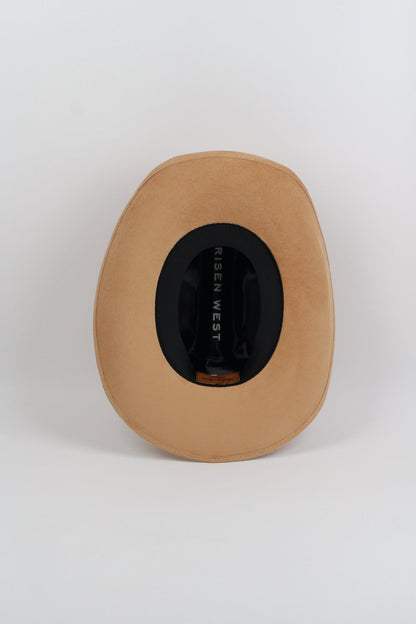 Cappuccino Lifted Brim Cowboy Hat by Wilder and Soul