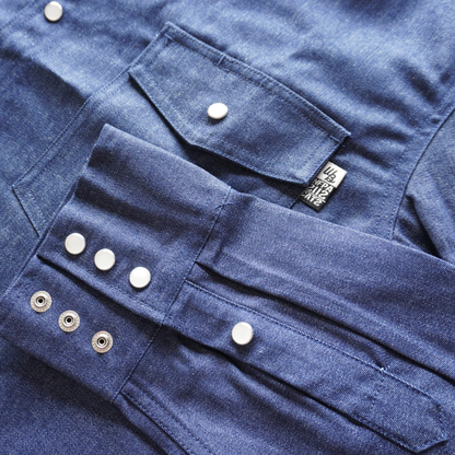 The Denim FR Pearl Snap | WoahBros