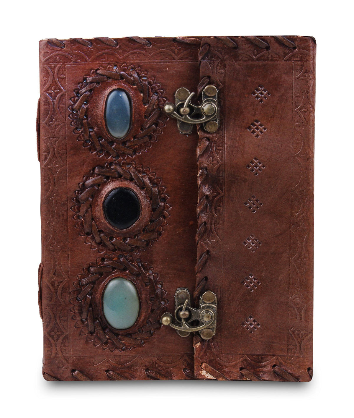 Three Stones Leather Journal by Classy Leather Bags