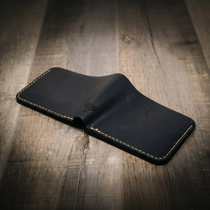 Rio Grande Bifold Wallet in Black by Bull Sheath Leather, view 3