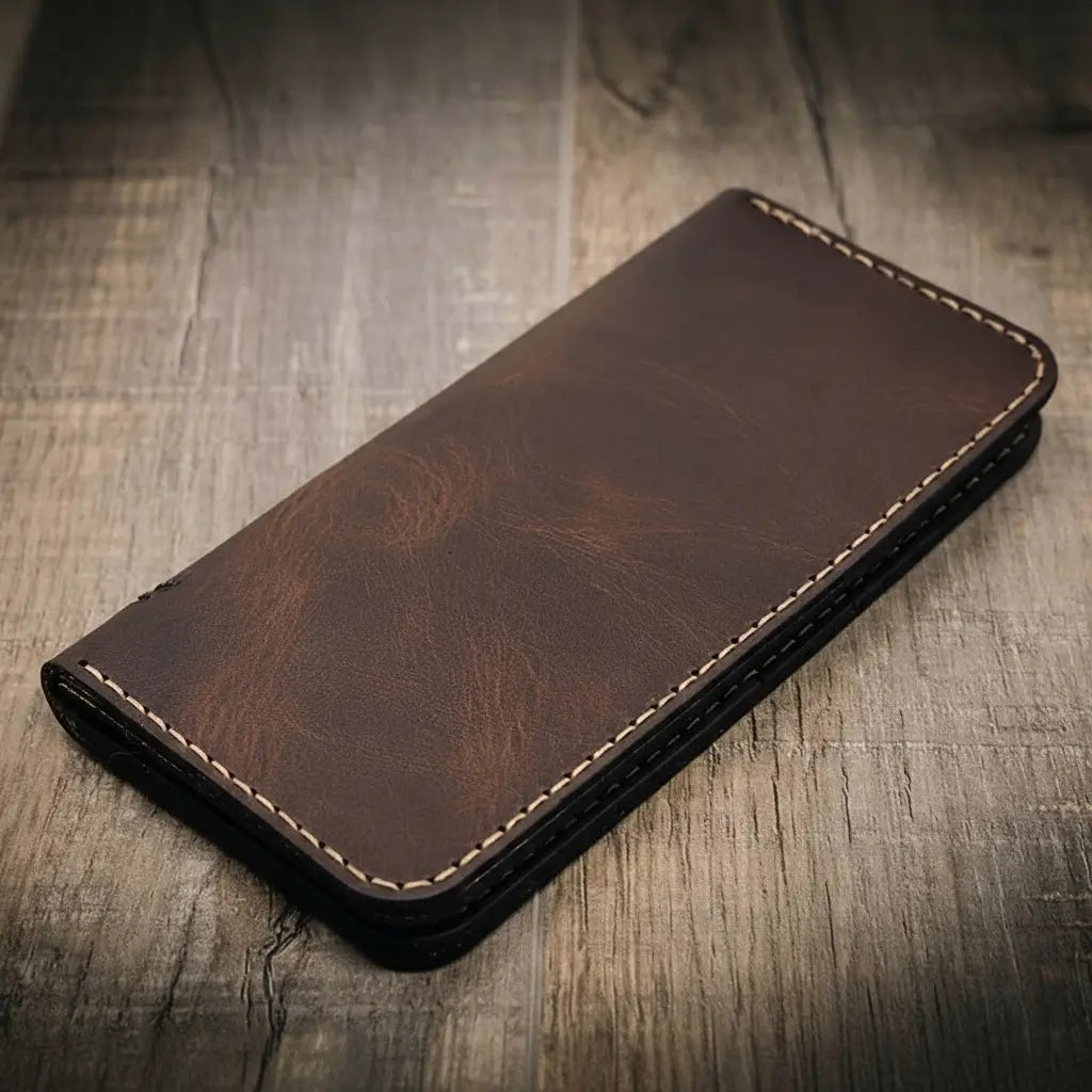 Houstonian Long Wallet by Bull Sheath Leather
