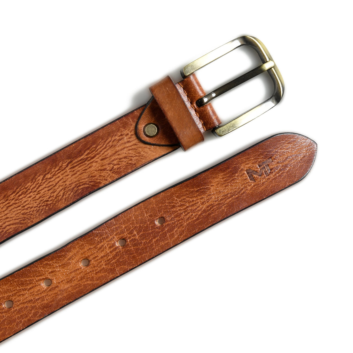 Formal Tan Dress Belt by Classy Leather Bags, view 2