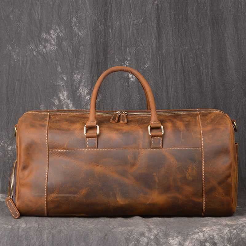 The Crazy Horse Leather Holdall, view 2