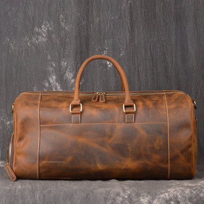 The Crazy Horse Leather Holdall, view 2