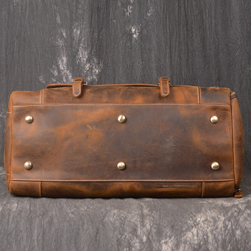 The Crazy Horse Leather Holdall, view 3