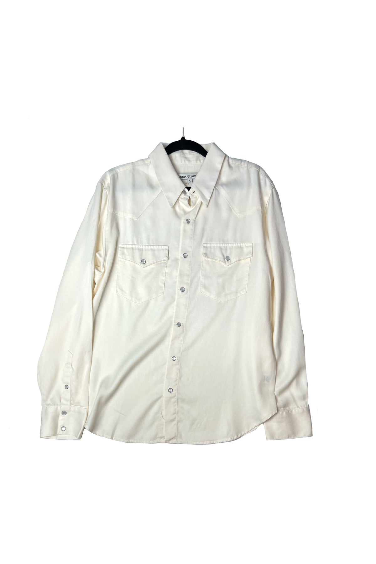 The Gabardine Pearl Snap, vanilla