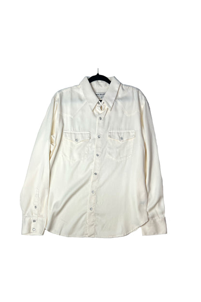 The Gabardine Pearl Snap, vanilla