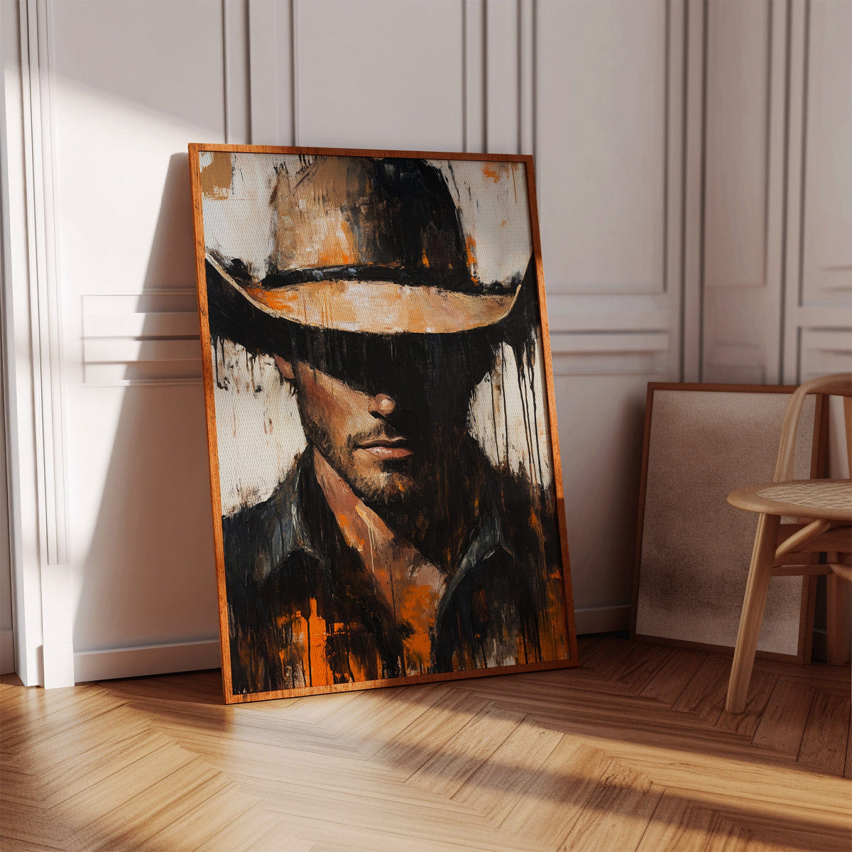 Shadowed Cowboy Western wall art print, view 7
