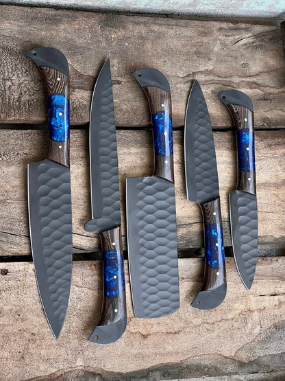 The Damascus D2 Wenge Chef Knife | Texan Knives