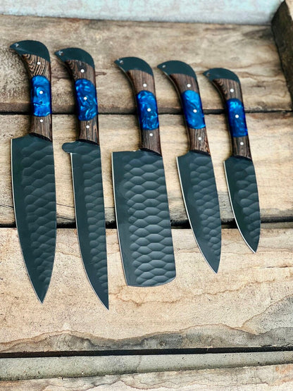 The Damascus D2 Wenge Chef Knife | Texan Knives