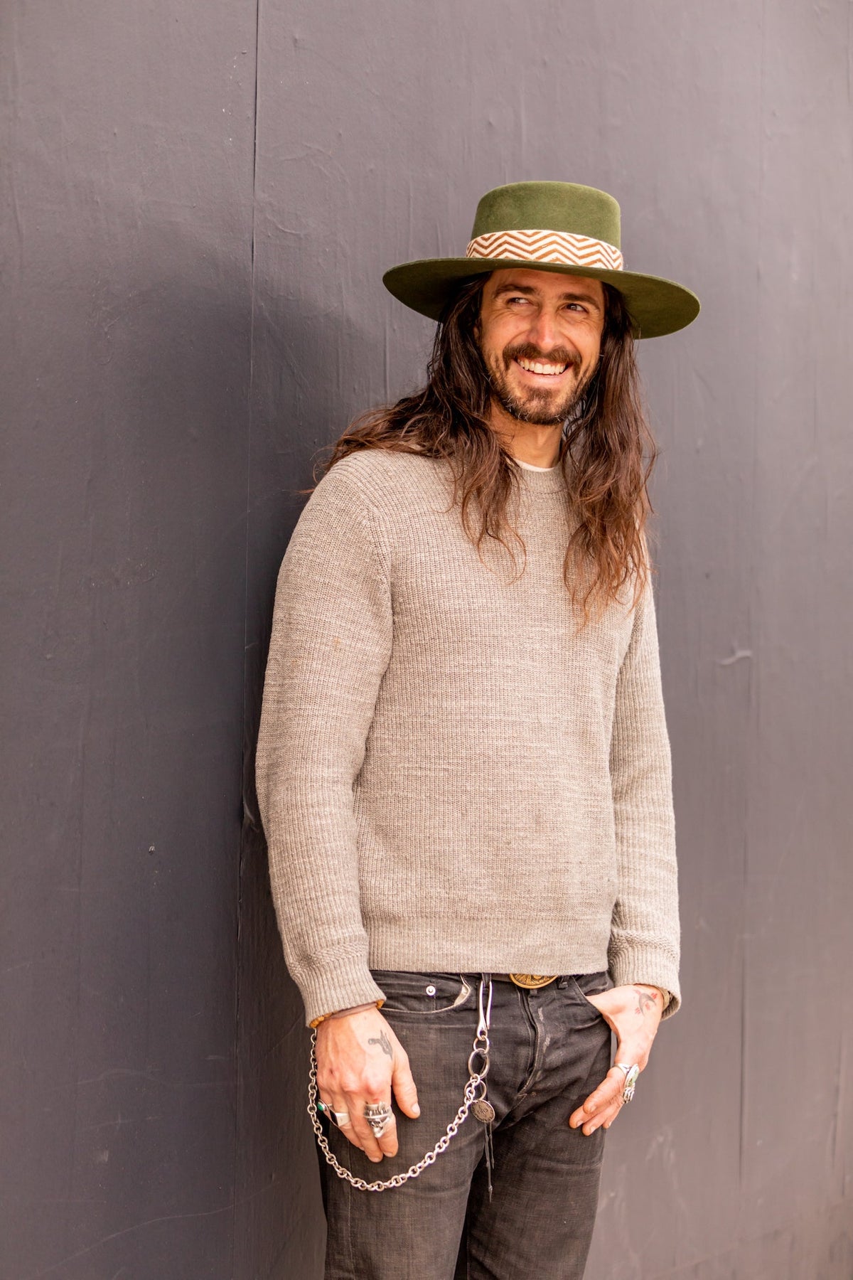 Hunter Green Spanish Felt Hat by Andeana Hats